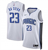 Men's Orlando Magic #23 Tristan Da Silva White 2024 Draft Association Edition Stitched Basketball Jersey Dzhi,baseball caps,new era cap wholesale,wholesale hats